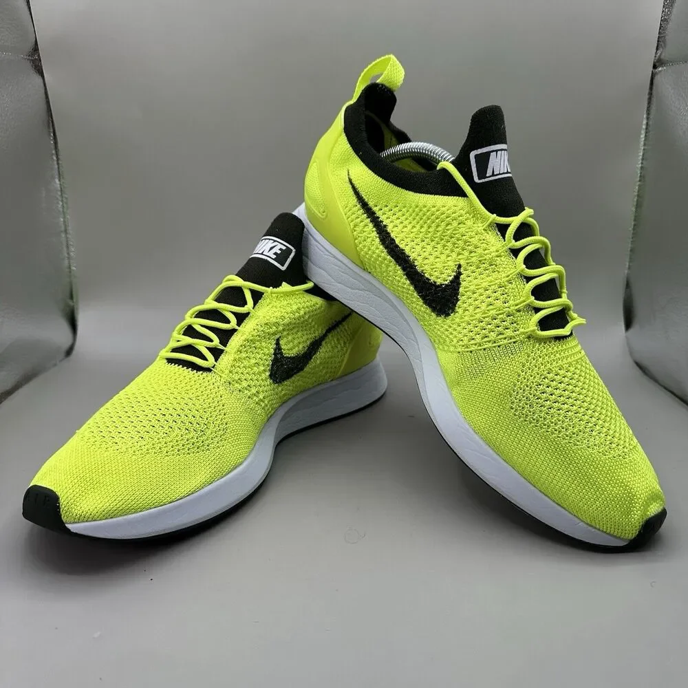 Nike Air Zoom Mariah Flyknit Racer Volt / White Men's Size 11.5 US 918264-700